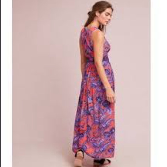 Anthropologie dress. Maeve Macie Floral Maxi Dress. Size 6. - Picture 3 of 5